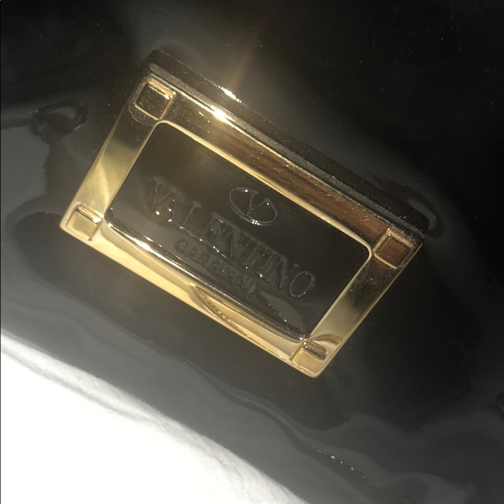 Valentino Patent leather brief bag